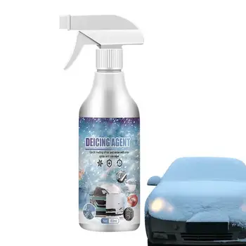 Спрей для мгновенного таяния льда на лобовом стекле автомобиля, жидкость для размораживания снега премиум-класса для окон, спрей для быстрого удаления обледенения, эффективный очиститель
