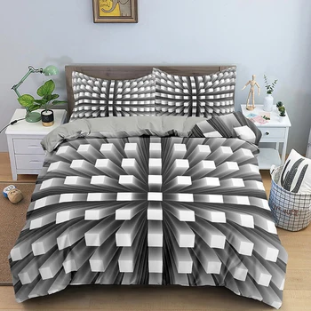 WOSTAR 3D Психоделический абстрактный пододеяльник 220x240 семейное одеяло комплект постельного белья супер уютное постельное белье пододеяльник роскошный комплект постельных принадлежностей