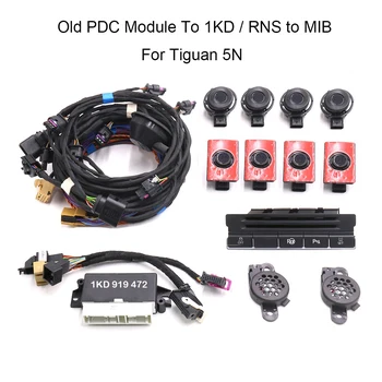 Для Tiguan 5N Обновите Старый модуль PDC с 1KD / RNS до MIB Park Pilot Спереди и сзади 8 Датчиков 8K Parking PDC OPS