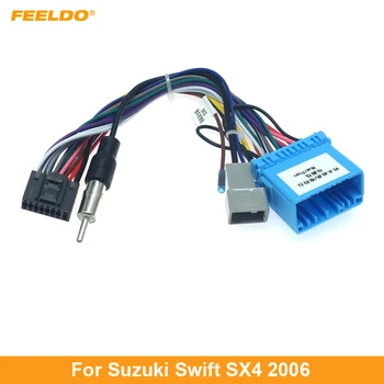 FEELDO 1 шт. Автомобильный Аудио 16-контактный адаптер Жгут проводов для Suzuki Swift SX4 2006 + Стерео Установка Вторичного рынка питания Calbe