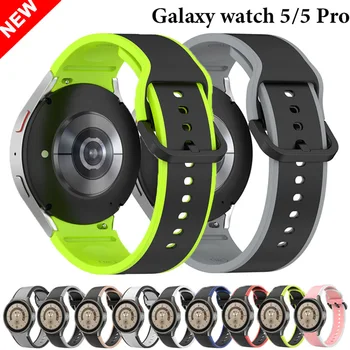 Силиконовый Ремешок Для Samsung Galaxy Watch 55 pro 45 мм 40 мм 44 мм 20 мм спортивные Часы correa Браслет Galaxy Watch 4/4 classic 42 46 мм