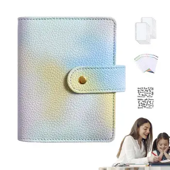 Органайзер для денег для наличных A7 Macaron, Цветная сберегательная книжка с конвертами, Непромокаемая бюджетная папка с отрывными листами.