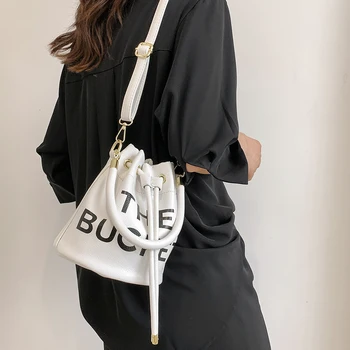 Роскошная дизайнерская сумка-ведро и кошелек Женская сумка через плечо 2023, новая модная сумка-мессенджер из мягкой кожи