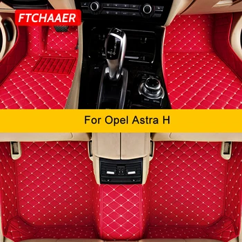 Автомобильные коврики FTCHAAER на заказ для Opel Astra H 2004-2010 Автомобильные ковры для ног Аксессуары Coche