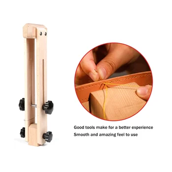 Инструмент для шитья кожи своими руками -складной Регулируемый усовершенствованный зажим для шитья кожи для удержания кожи в кожаной строчке