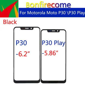 10 шт. \лот Сенсорный экран для Motorola Moto P30, стеклянная передняя панель, ЖК-дисплей, внешнее стекло для Moto P30 Play
