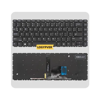 Клавиатура для ноутбука с подсветкой на Американском и английском языках для HP Probook 440 G6 445 G6 445R G6 440 G7 445 G7 HSN-Q15C HSN-Q24C HSN-Q21C L44589-03