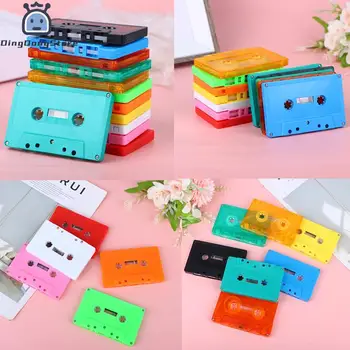 1 шт. цветной пустой чехол для кассеты Аудио Магнитная кассета для аудиозаписи, оболочка для кассеты, пустая кассета с катушки на катушку (без сердечника для ленты)
