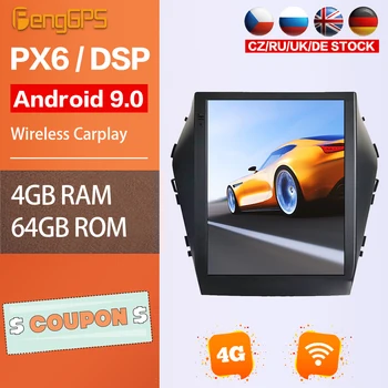 Автомобильный Сенсорный Экран Для Hyundai Santa Fe IX45 2015-2017 GPS Навигация Android Радио Автомобильный DVD Стерео Carplay Bluetooth Зеркальная Ссылка