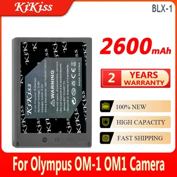 Литий-ионный аккумулятор KiKiss BLX-1 BLX1 2600mAh для камеры Olympus OM-1 OM1 Bateria