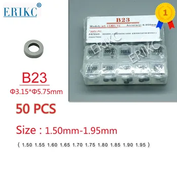 50шт Регулировочная прокладка ERIKC B23 Размер: 1.50-1.95 мм Регулировочная прокладка Форсунок Common Rail B27 Прокладка-Шайба для Серии Форсунок DENSO