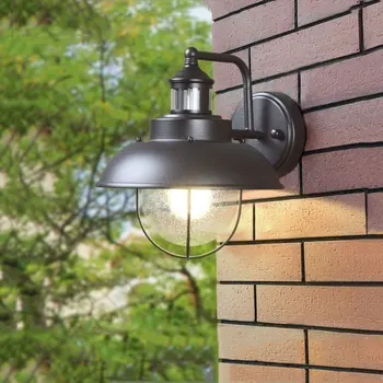 Настенный светильник в американском ретро-индустриальном стиле, уличный водонепроницаемый светильник для внутреннего двора, наружный садовый стеклянный настенный светильник для балкона на крыльце