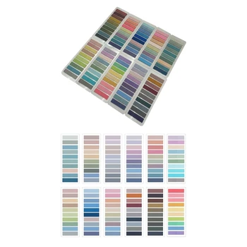 Многофункциональные липкие вкладки, разноцветные маркеры Morandi для тетрадей