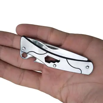 Прочный карманный нож с функцией гаечного ключа, нескользящий складной нож С отверстием для подвешивания, складной нож