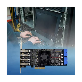 Карта PCI-E X4 ST676 NEC720202 USB3.0 Четырехканальная/ 8-портовая USB3.0 SATA Обеспечивает высокоскоростное преобразование карты промышленного видения