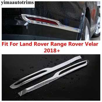 Задний Бампер Противотуманный Фонарь Рамка Фонаря Декоративная Накладка Для Land Rover Range Rover Velar 2018 - 2022 ABS Хромированные Внешние Аксессуары