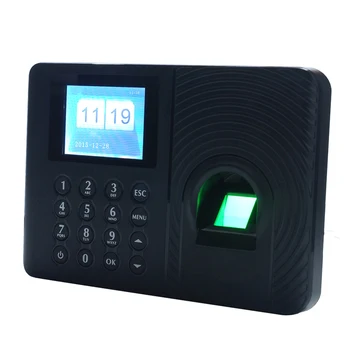 Интеллектуальная биометрическая машина для регистрации паролей по отпечаткам пальцев, Регистратор посещаемости сотрудников с 2,4-дюймовым TFT-ЖК-экраном