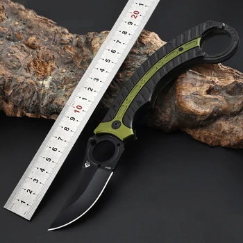 Военно-тактический карманный нож из нержавеющей стали для самообороны, складной нож для кемпинга, Охотничьи ножи для выживания для мужчин