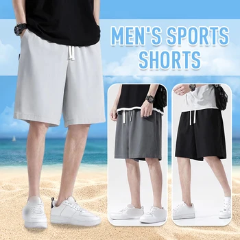 Мужские летние тонкие шорты для фитнеса, мужские Свободные быстросохнущие спортивные штаны, джоггеры для бега трусцой с эластичной резинкой на талии, женские шорты, пляжные брюки