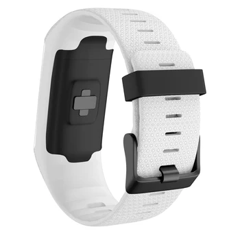 Силиконовый Сменный Ремешок С Черной Пряжкой-Браслетом для Часов Polar A360 A370 GPS Smart Watch Sma