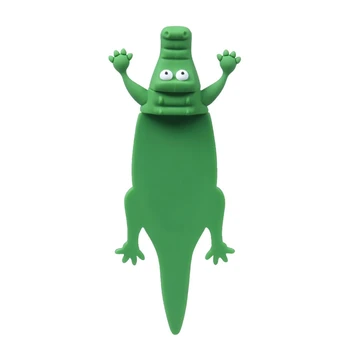 Забавная Раздавленная Животная Закладка Noctilucence Light Alligator Закладки Для Детей Девочек Мальчиков Мужчин Женщин Простые В Использовании Около 49x120 мм