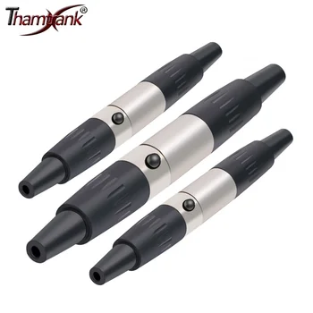 10 комплектов Mini XLR 3/4/5/6 /Штыревой штекер XLR Audio Microphone Connector Микрофон для пайки кабеля Прямой адаптер
