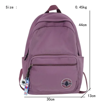 Школьные сумки для девочек-подростков, Модный Повседневный нейлоновый рюкзак для студентов колледжа, Большой Вместительный Водонепроницаемый рюкзак для путешествий, Женский рюкзак