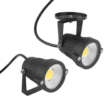 2X COB 3W 12V светодиодный светильник для лужайки, водонепроницаемый светодиодный прожектор для сада, уличный прожектор (без опор, теплые цвета)