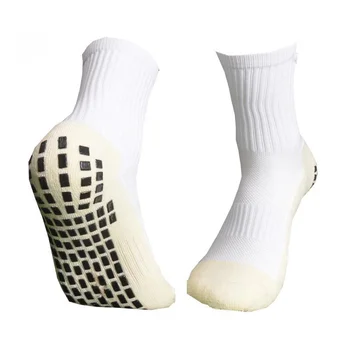 Новые футбольные носки с высоким утолщением, Качественные Мягкие дышащие мужские противоскользящие спортивные носки для бега, велоспорта, пешего туризма, Женские футбольные носки