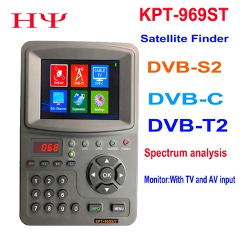 KPT-969ST DVB-S2 DVB-T2 DVB-C спутниковый Искатель измеритель спектра телеприставка