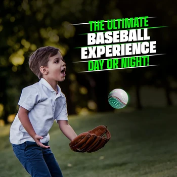 Светящийся Бейсбол Light Up Baseball С 6 Цветами и 2 Режимами Светящиеся В Темноте Мячи Аксессуары Для Спортивных Мячей Снаряжение Подарки Для Мальчиков Teen K