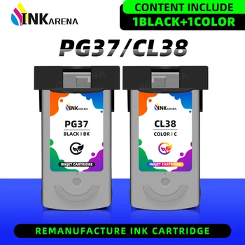Чернильные картриджи NKARENA PG-37 PG37 PG 37 CL-38 CL38 CL38 Восстановленные для Canon Pixma MP140 MP210 Ip2600 iP1900 MX300 MX310