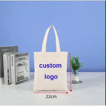 Изготовленная на заказ 3D вышивка, печать логотипа, холст, женские сумки-тоут, сумка для покупок, мужская сумка для покупок, сумки через плечо