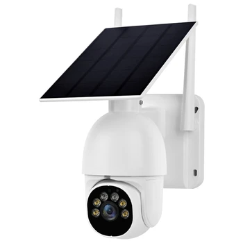 Домашние камеры безопасности на солнечных батареях Низкое энергопотребление Прожектор с обзором 360 ° Штепсельная вилка ЕС