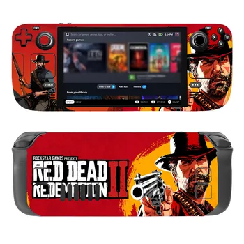 Винил в стиле Red Dead для консоли Steam Deck, полный комплект защитных наклеек для консоли Valve, премиум-наклейки