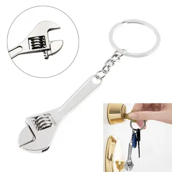 Портативный мини-разводной ключ из серебряно-цинкового сплава, брелок с цепочкой для снятия мелких деталей