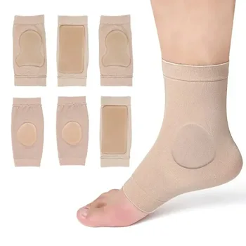 1 пара носков для защиты пятки, защищающих лодыжку, спортивные носки, носки с трещинами, Ортопедическая поддержка свода стопы, носки для бега, средство для ухода за ногами
