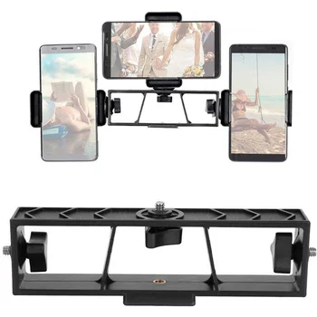 Универсальная многофункциональная подставка с тремя вращающимися на 360 градусов роликами для мобильного телефона для прямой трансляции на смартфон