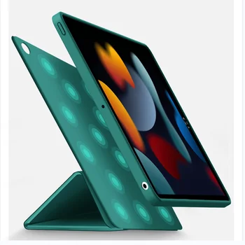 Чехол для iPad 9-го поколения с магнитным разделением, трехстворчатая Прозрачная задняя крышка, Противоударный защитный чехол для планшета iPad 10.2 