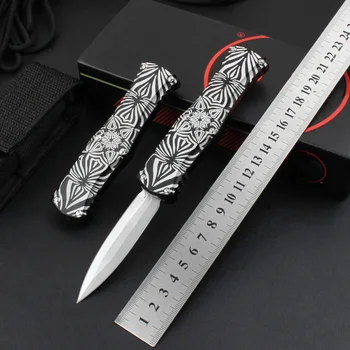Micro OTF Tech Knife Серия Goddess D2 Стальное лезвие Космическая Алюминиевая Ручка Карманный нож для самообороны на открытом воздухе