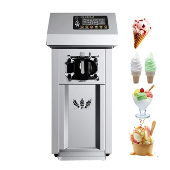 Полностью автоматическая машина для приготовления мягкого мороженого, коммерческая настольная машина для приготовления мороженого, магазин десертов, машина для приготовления мороженого