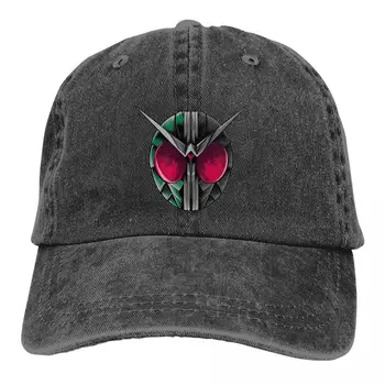Застиранная мужская бейсболка Kamen Rider Double Trucker Snapback Caps, папина шляпа, шляпы для гольфа В маске всадника