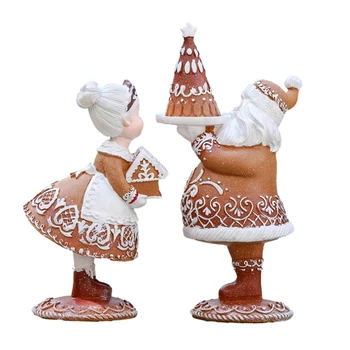 Коллекционные фигурки рождественской пары Празднуйте со своими близкими (пара) Прямая поставка