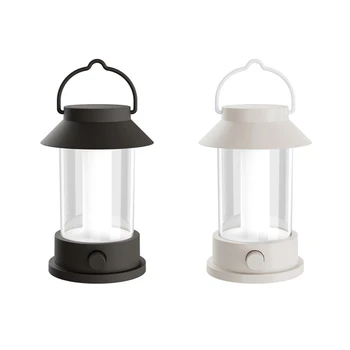 1 комплект ретро-светодиодных портативных походных фонарей, супер яркие атмосферные фонари, декоративные фонари, черный