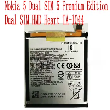 Новый Аккумулятор HE336 Для Мобильного Телефона Nokia 5 Dual SIM 5 Premium Edition HMD Heart TA-1044
