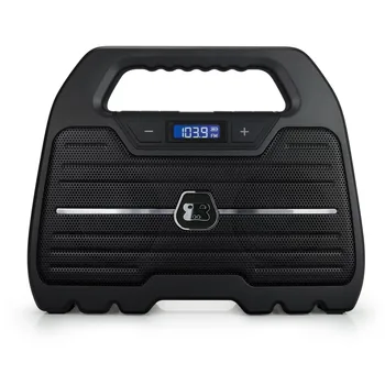 Прочная, водонепроницаемая, портативная беспроводная колонка Boombox с Bluetooth, FM-радио, аккумуляторной батареей и зарядным устройством для телефона через USB