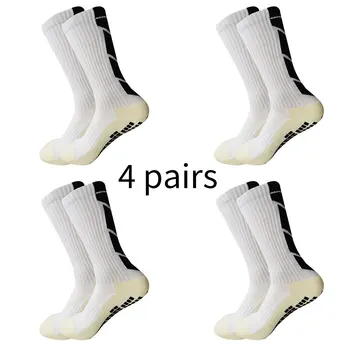 4 пары новых мужских защитных спортивных носков для занятий йогой, баскетболом, бегом, футболом на открытом воздухе, нескользящие носки