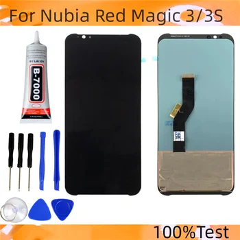 Оригинал для ZTE Nubia Red Magic 3 ЖК-дисплей С Сенсорным Экраном и Цифровым Преобразователем В Сборе Для Nubia Red Magic 3S LCD NX629J_V1S Дисплей