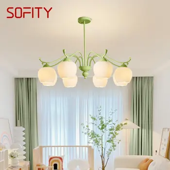SOFITY Современная Потолочная Люстра Светильники Flesh Creative Decor LED Подвесной Светильник для Домашней Спальни