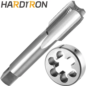 Hardiron M26 X 1,5 Набор метчиков и штампов для правой руки, M26 x 1,5 машинный метчик с резьбой и круглая матрица
